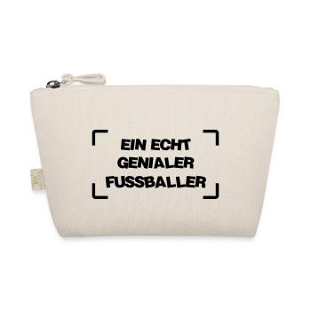 Fußball Fussballer Fussball Football Fussballerin - Bio-Täschchen - Natur - Vorne