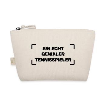 Tennis / Tennisspieler / Tennisspielerin Tennisman - Bio-Täschchen - Natur - Vorne
