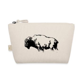 Bison - Büffel - Buffalo - Bio-Täschchen - Natur - Vorne