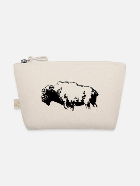 Bison - Büffel - Buffalo - Bio-Täschchen - Natur