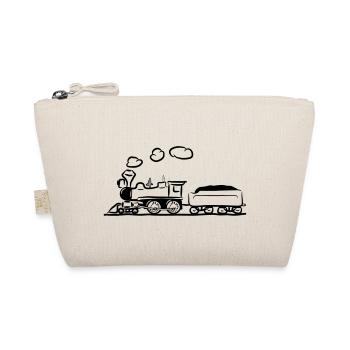dampflok lok railroad western comic - Organic Pouch - nature - Front