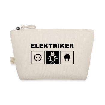 Elektriker Elektrik - Bio-Täschchen - Natur - Vorne