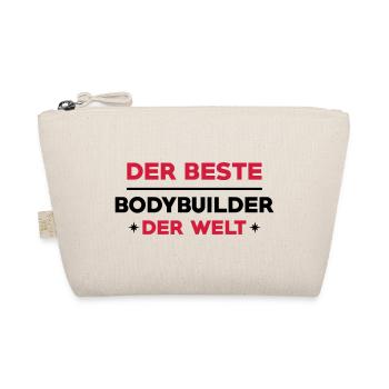 Bodybuilder Bodybuilding Kräftig Muskulös Fitness - Bio-Täschchen - Natur - Vorne