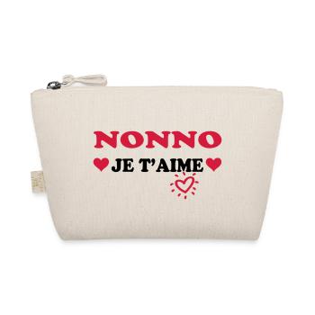 Nonno je t'aime - Organic Pouch - nature - Front