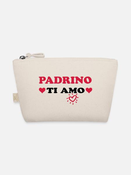 Padrino ti amo - Organic Pouch - nature - Front