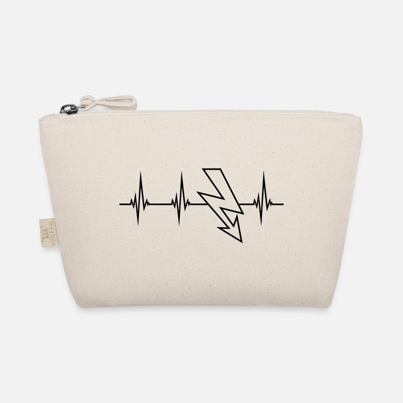electric cable current pulse heartbeat frequency bl Organic Pouch