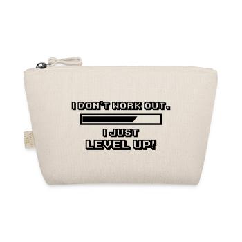 No Workout, Level Up - Organic Pouch - nature - Front