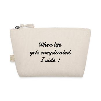 Moto Motard Biker Sport Vitesse Course Boss Figth - Organic Pouch - nature - Front
