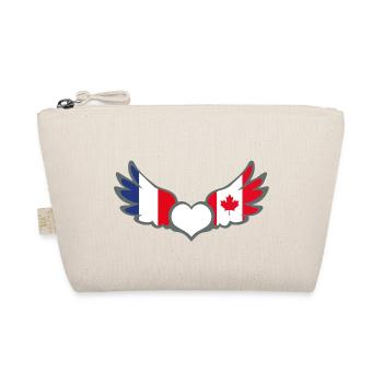 Drapeaux Français et Canadien France Canada - Trousse biologique - nature - Devant