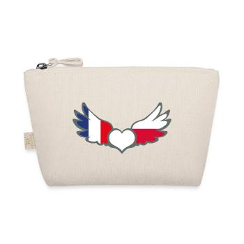 Drapeaux Français et polonais France Pologne II - Trousse biologique - nature - Devant