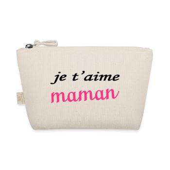 Je t'aime maman - Organic Pouch - nature - Front