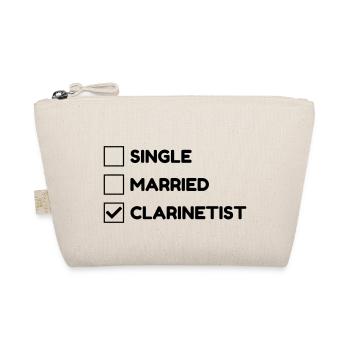 Clarinet Clarinetist Music Clarinette Musique - Organic Pouch - nature - Front