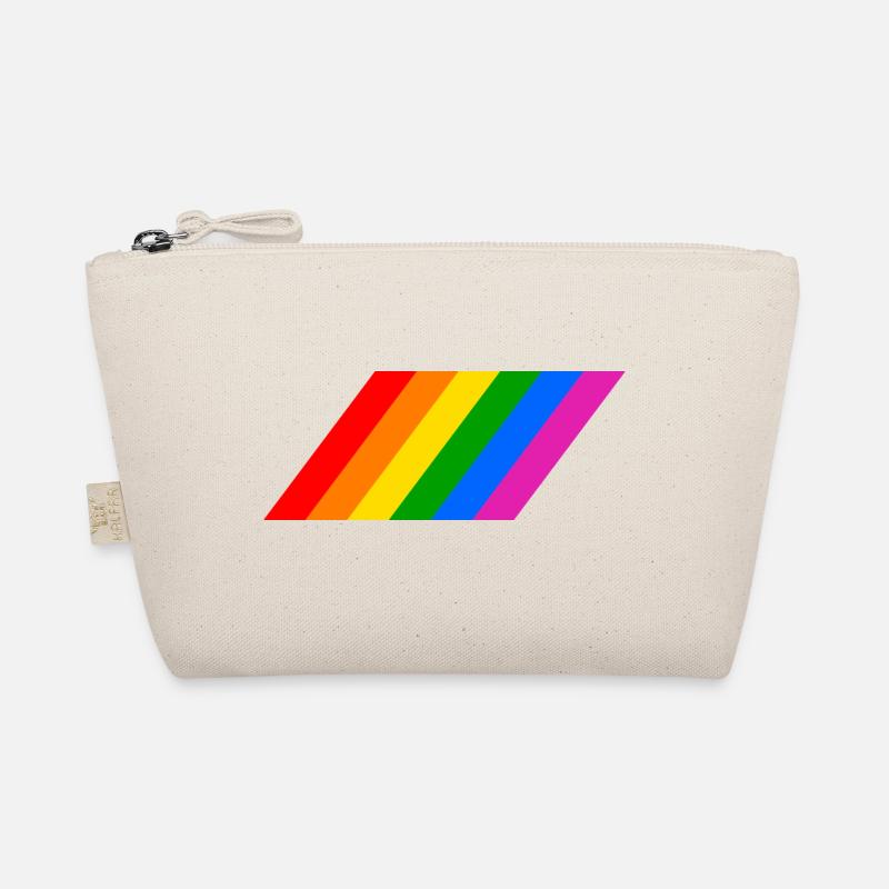 Sloping rainbow flag Organic Pouch
