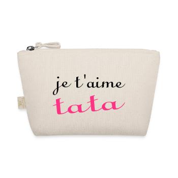 Je t'aime tata - Bio-Täschchen - Natur - Vorne
