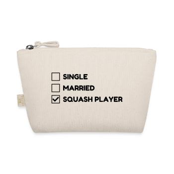 Squash Sport Game Match Champion Victory - Organic Pouch - nature - Front