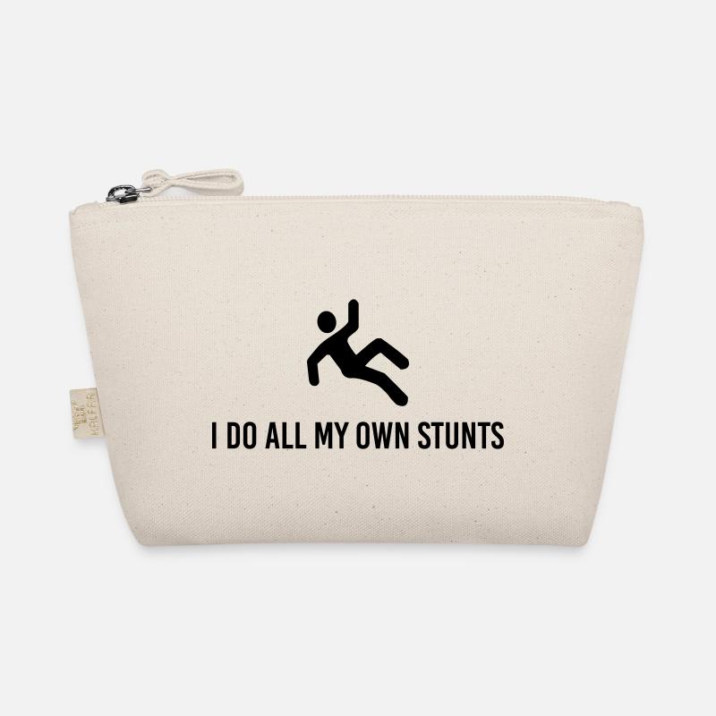 I Do All My Own Stunts - Organic Pouch - nature