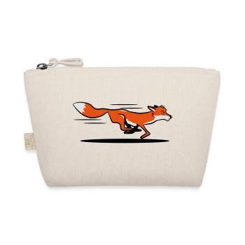Fox running run - Organic Pouch - nature - Front