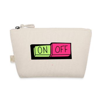 on und off button - Bio-Täschchen - Natur - Vorne