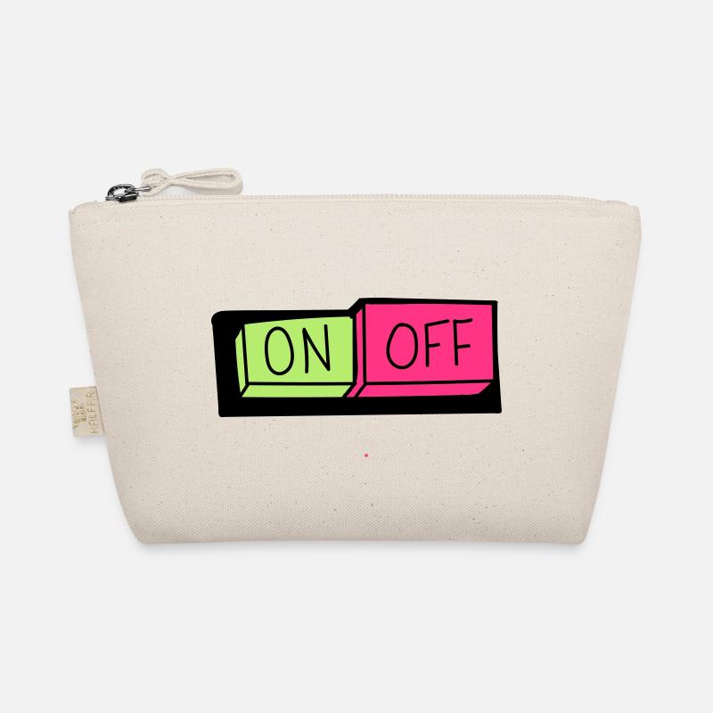 on und off button Bio-Täschchen