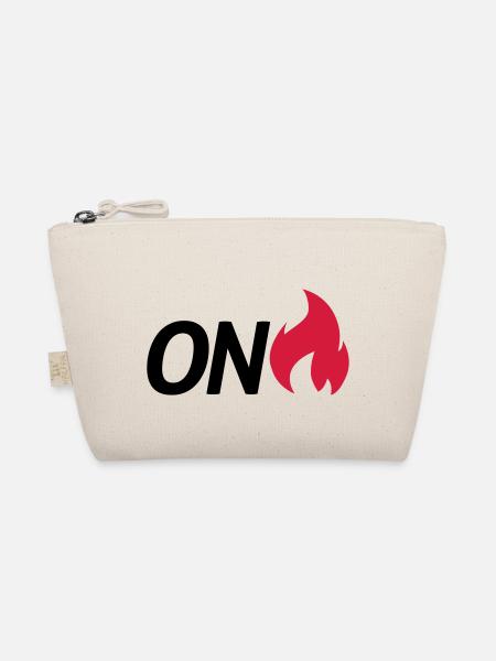 on fire - Bio-Täschchen - Natur - Vorne