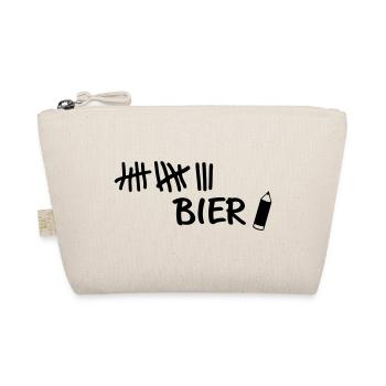 Striche - Bier Stift - Bio-Täschchen - Natur - Vorne