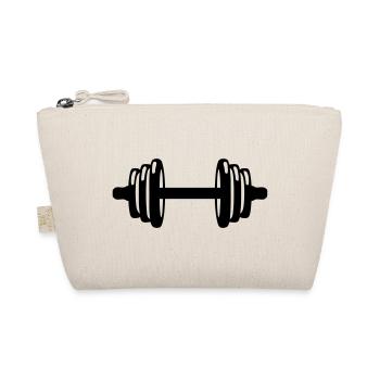 weight dumbbell bodybuilding fitness 00 - Organic Pouch - nature - Front