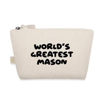 worlds greatest mason name - Organic Pouch - nature - Front