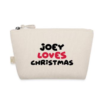 joey loves christmas xmas name - Organic Pouch - nature - Front