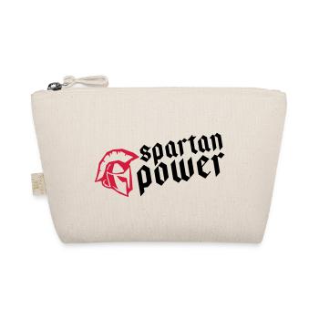 spartan power fitness gym helmet - Organic Pouch - nature - Front