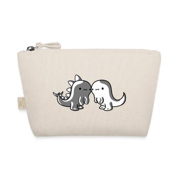 2 dinosaur friends - Organic Pouch - nature - Front