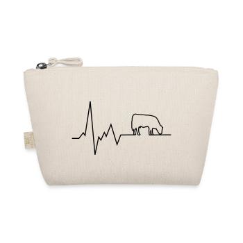 heartbeat cattle - Organic Pouch - nature - Front