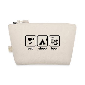 eat_sleep_beer - Bio-Täschchen - Natur - Vorne