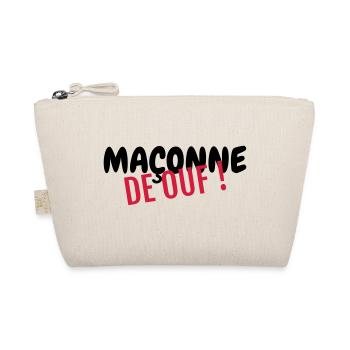 Bricklayer Mason Maurer Maçon Maçonnerie Bricolage - Organic Pouch - nature - Front