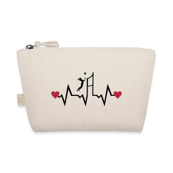 Volleyball Player & Heartbeat, woman - Trousse biologique - nature - Devant