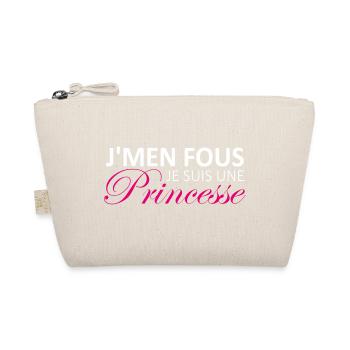 j'men fous je suis une princesse - Trousse biologique - nature - Devant