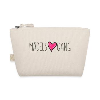 maedels herz gang liebe - Bio-Täschchen - Natur - Vorne