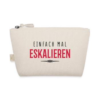 eskalieren einfach mal - Bio-Täschchen - Natur - Vorne