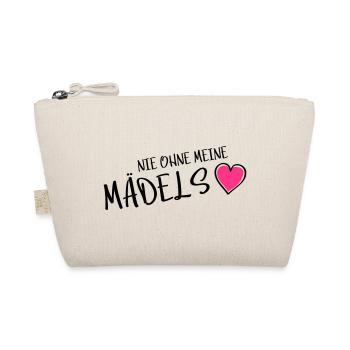 nie ohne meine maedels herz - Bio-Täschchen - Natur - Vorne