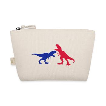 2 enemies fight fight race run silhouette black ou - Organic Pouch - nature - Front