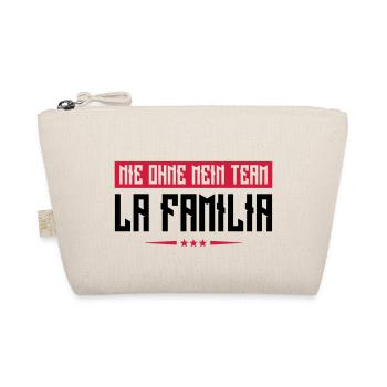 familia nie ohne mein team - Bio-Täschchen - Natur - Vorne