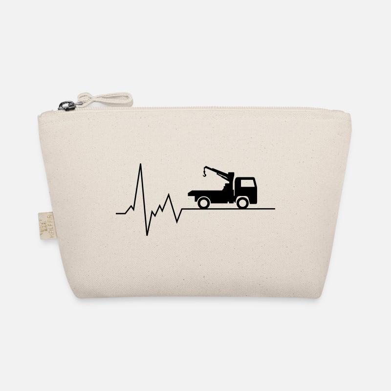 herzschlag abschleppwagen Bio-Täschchen