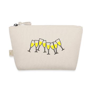 sekt glaeser design - Bio-Täschchen - Natur - Vorne