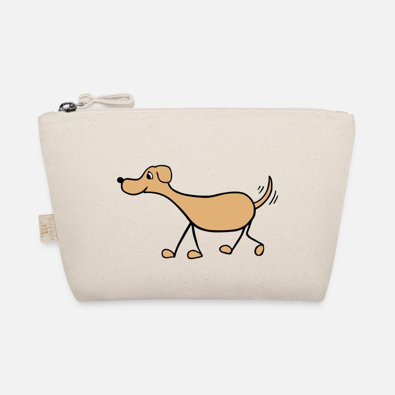 Funny Dog Drawing Organic Pouch
