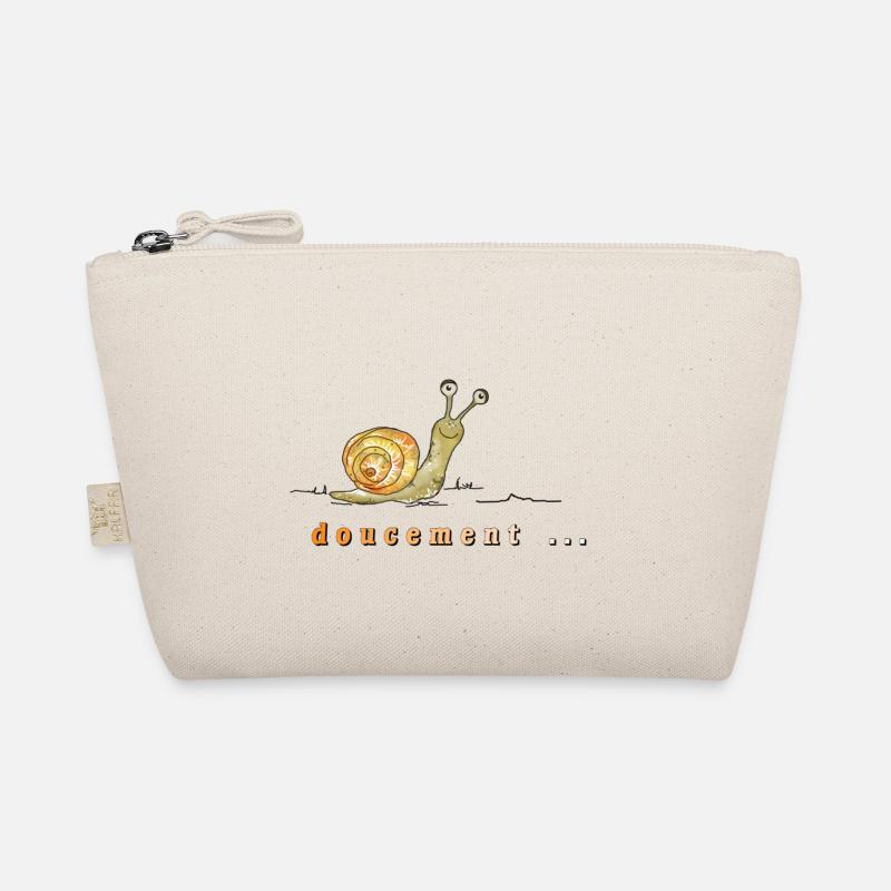 doucement, Schnecke, langsam Bio-Täschchen