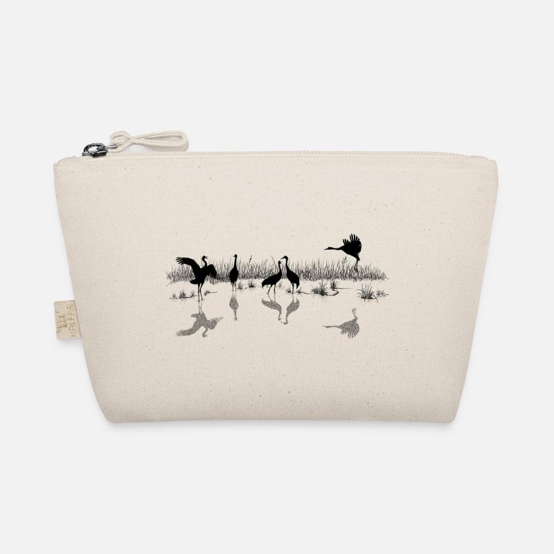 Kraniche im Wasser Bio-Täschchen