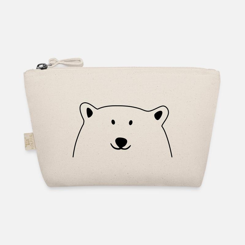 Eisbär Gesicht Bio-Täschchen