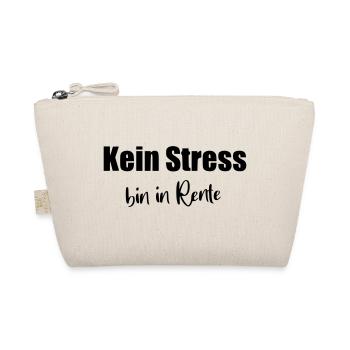 Kein Stress bin in Rente - Bio-Täschchen - Natur - Vorne