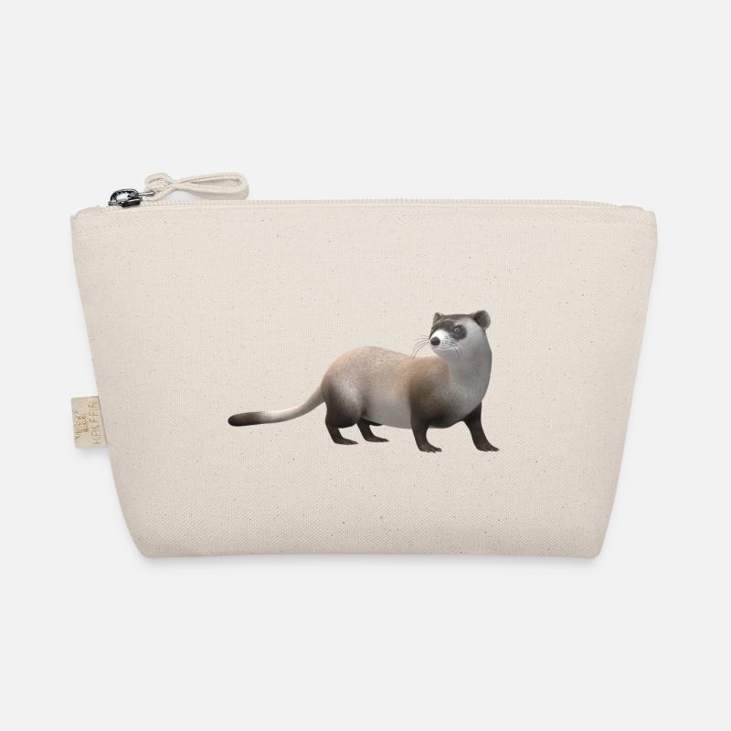3D weasel Organic Pouch