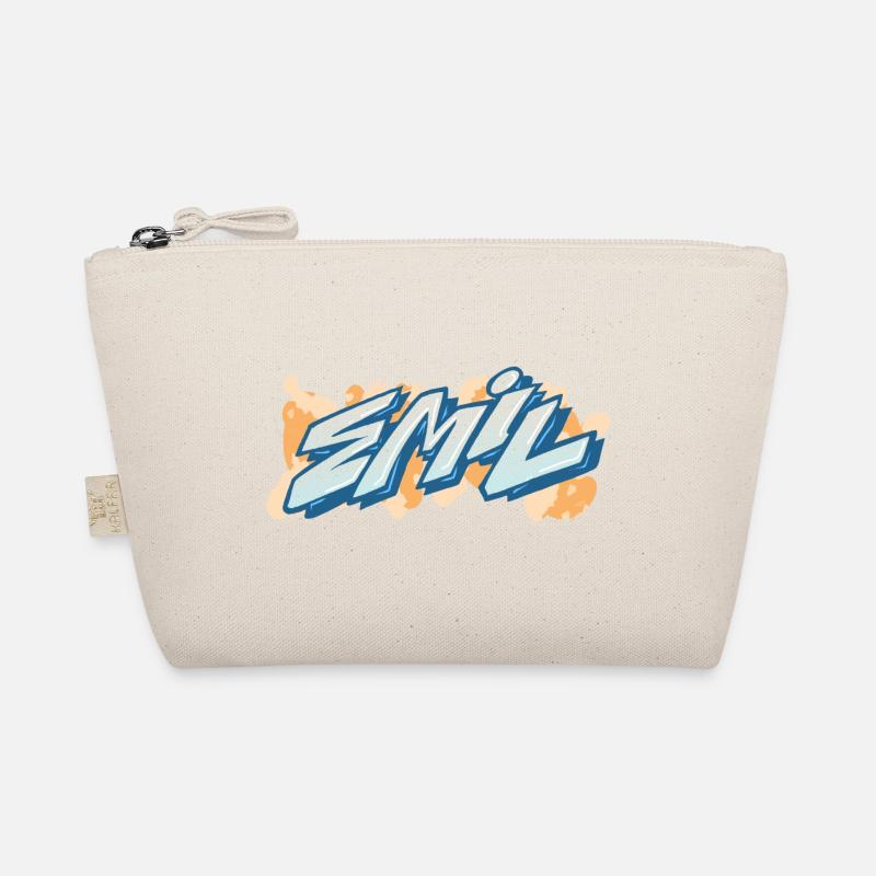 emil graffiti vorname - Bio-Täschchen - Natur