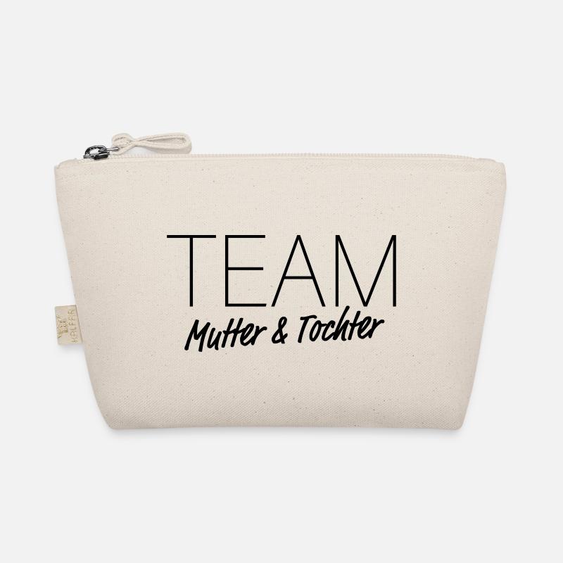 TEAM Mutter & Tochter – Mama Muttertag Kind - Bio-Täschchen - Natur